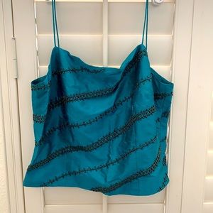 NWOT. Crop Tank With Beaded Design.